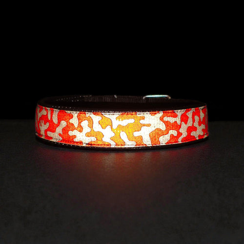 GLO-TEX Terepmintás Fényvisszaverő Nyakörv