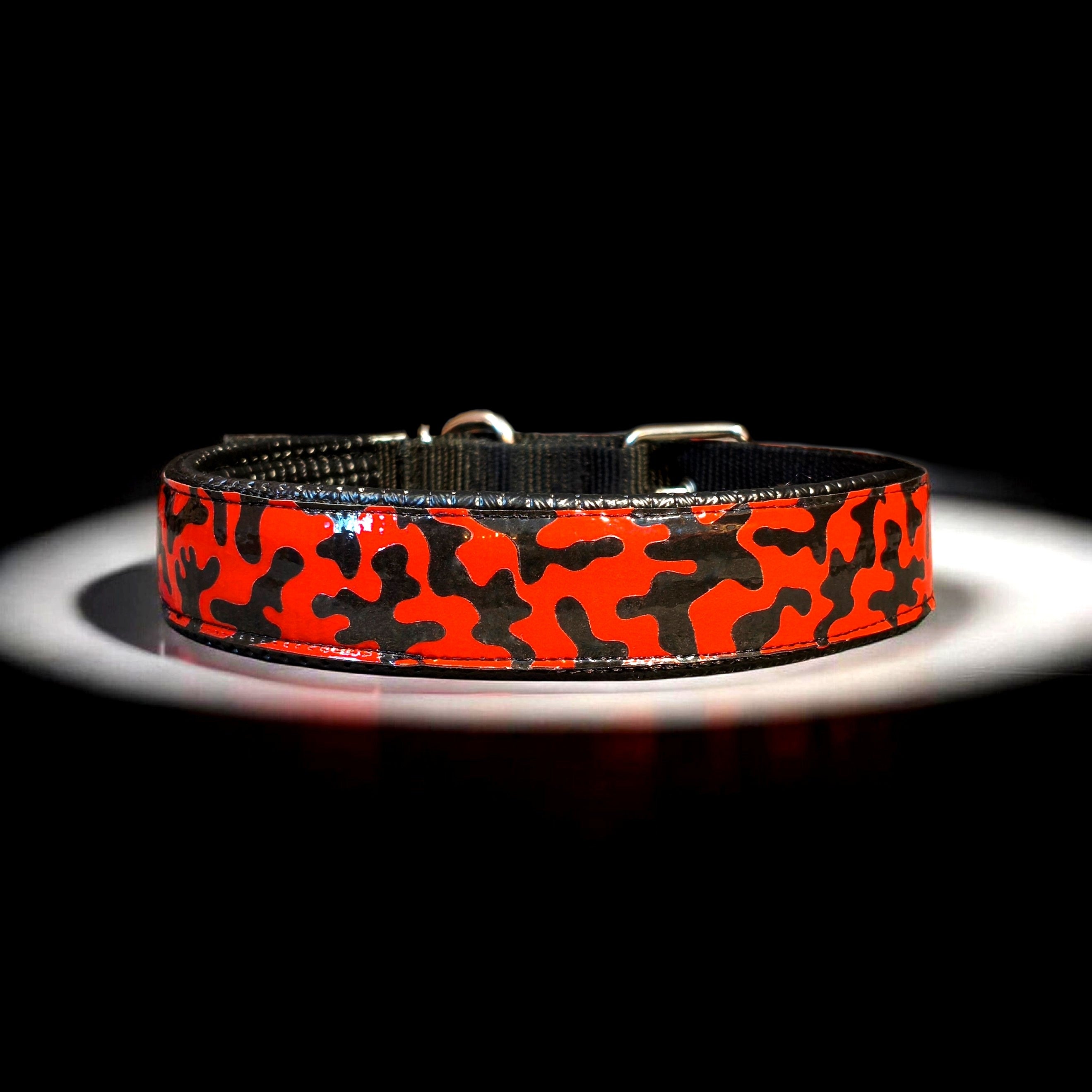 GLO-TEX Terepmintás Fényvisszaverő Nyakörv