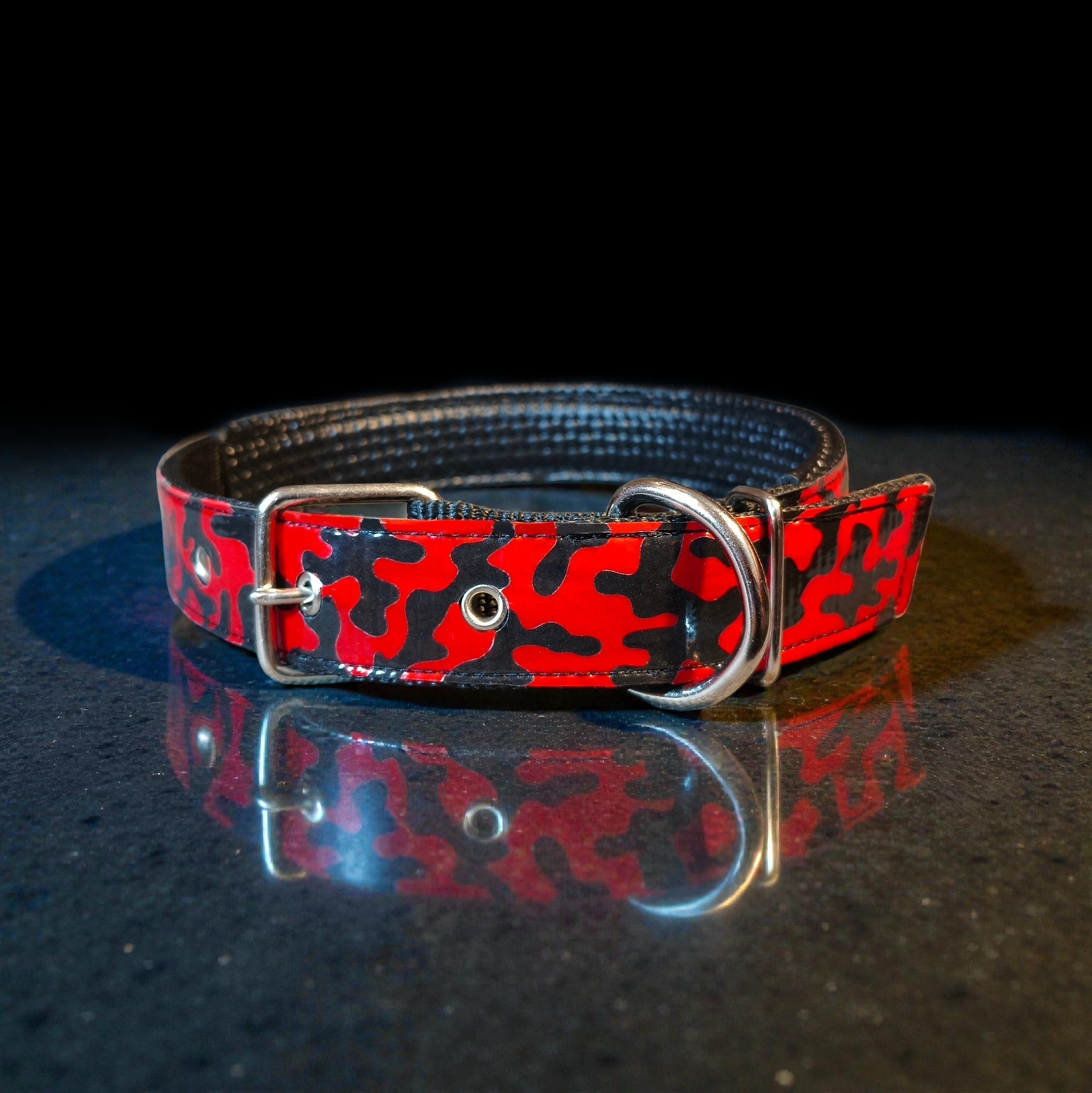 GLO-TEX Terepmintás Fényvisszaverő Nyakörv